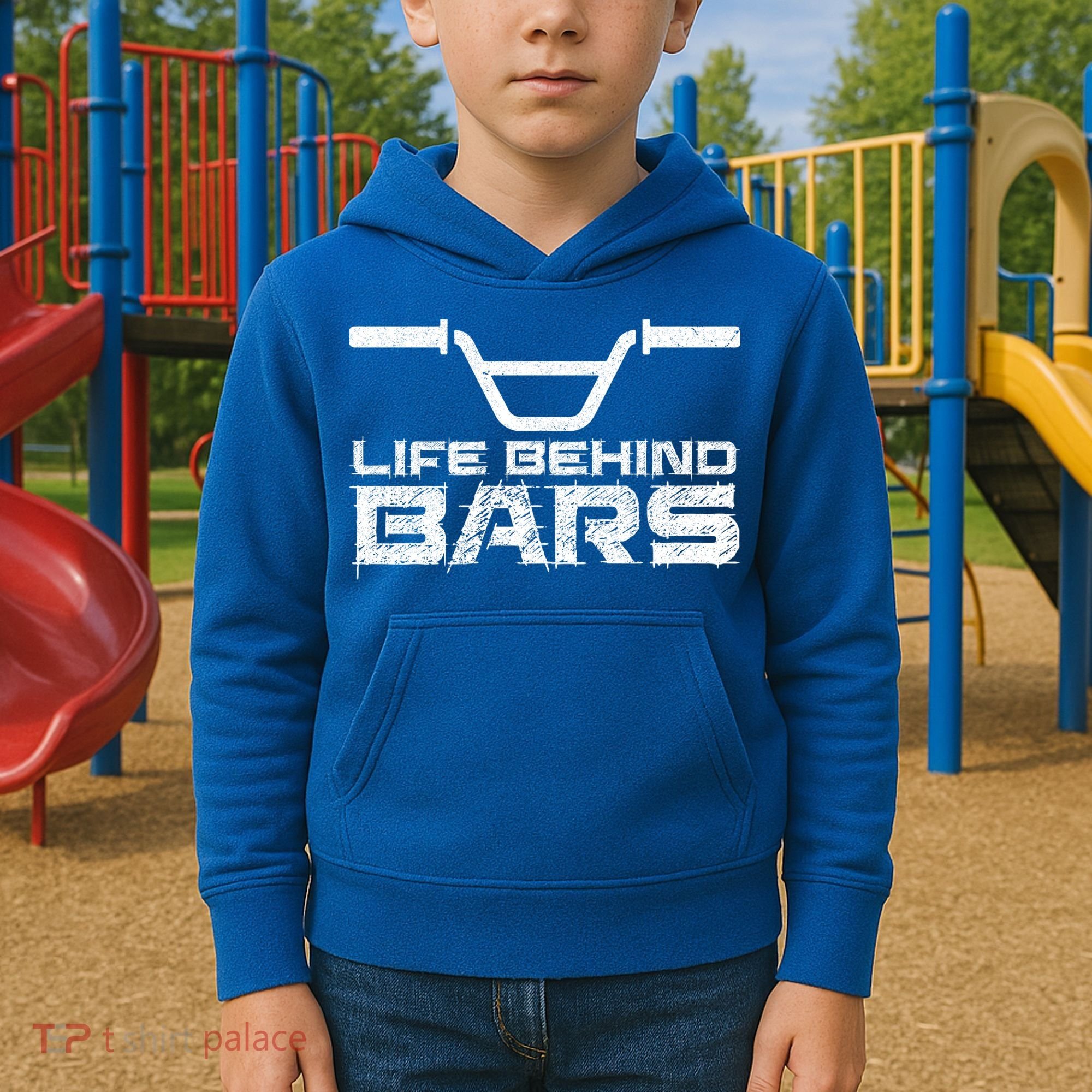Life Behind Bars Bmx Gift Kids Hoodie