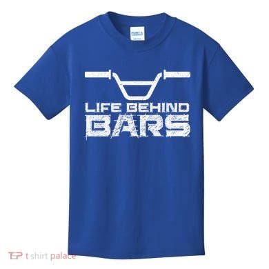 Life Behind Bars Bmx Gift Kids T-Shirt