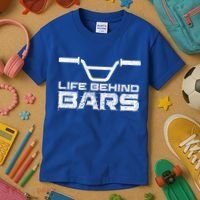Life Behind Bars Bmx Gift Kids T-Shirt thumb 3