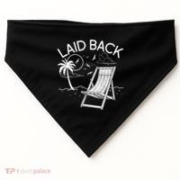 Laid Back Beach Vacation Time USA-Made Doggie Bandana thumb 0