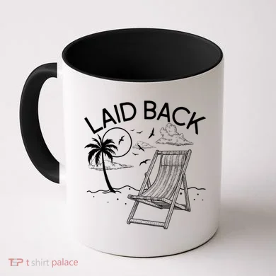 Laid Back Beach Vacation Time Coffee Mug
