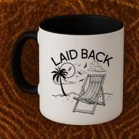 Laid Back Beach Vacation Time Coffee Mug thumb 2