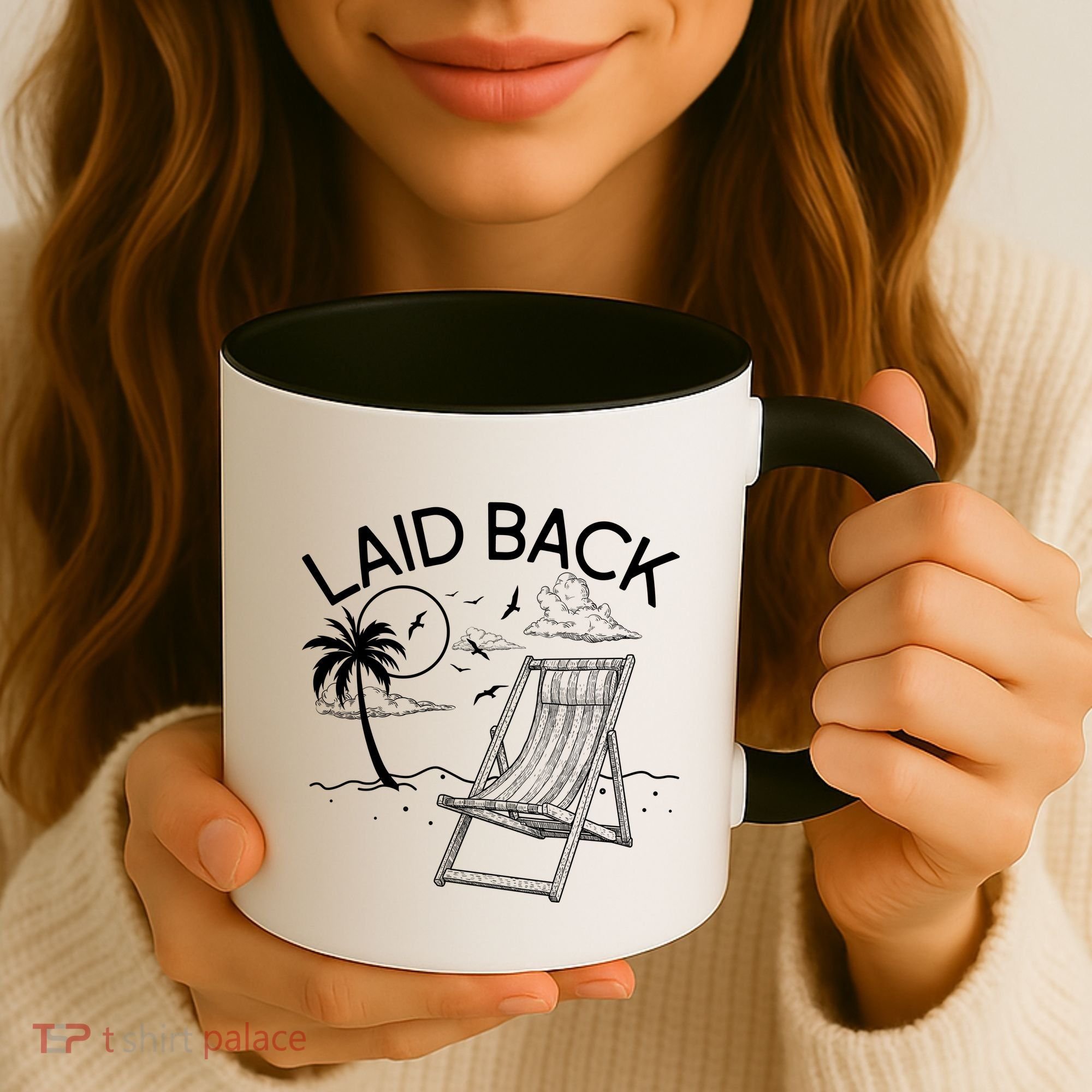 Laid Back Beach Vacation Time Coffee Mug