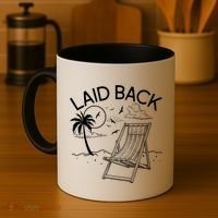 Laid Back Beach Vacation Time Coffee Mug thumb 4