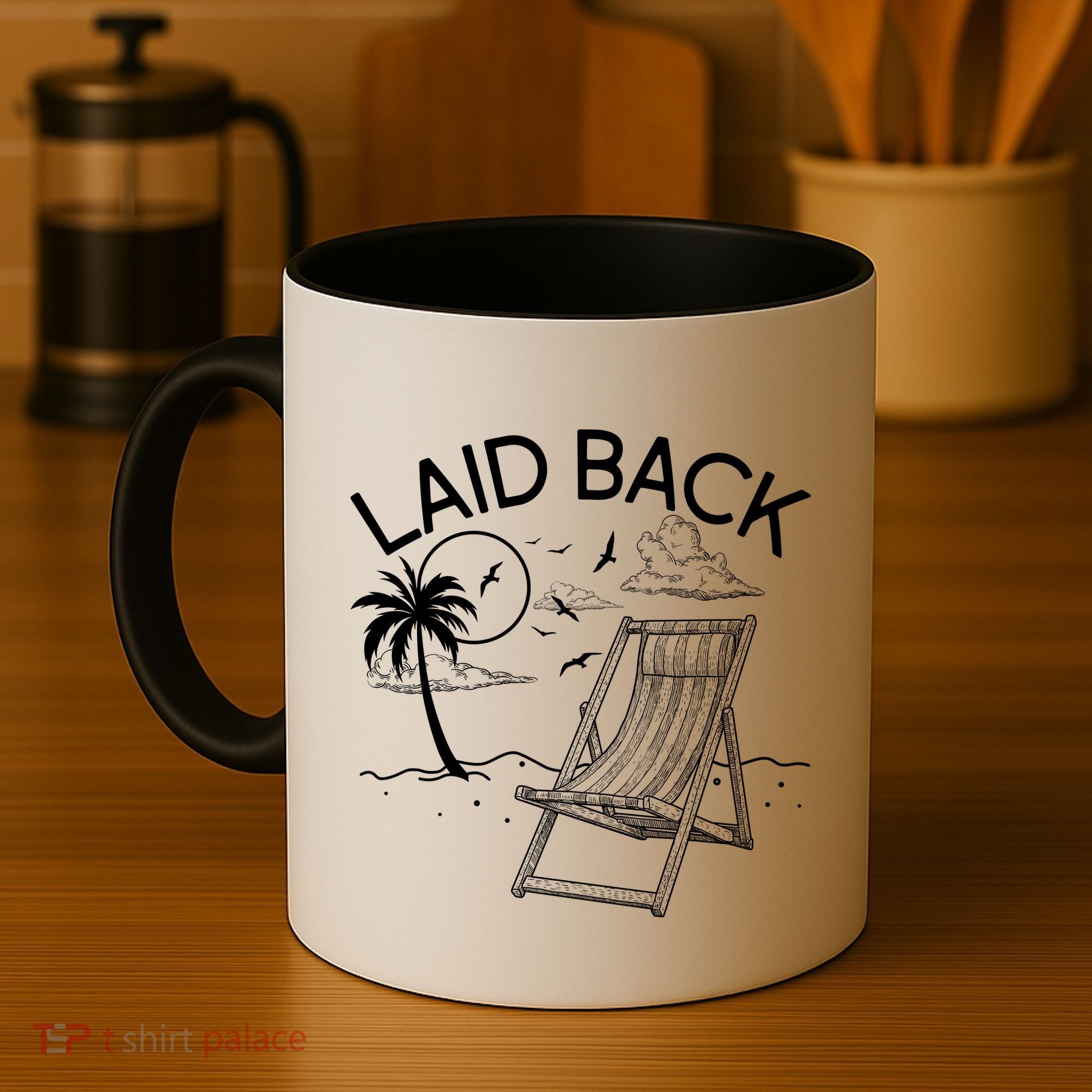 Laid Back Beach Vacation Time Coffee Mug