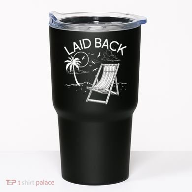 Laid Back Beach Vacation Time Tumbler
