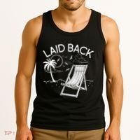 Laid Back Beach Vacation Time Tank Top thumb 3