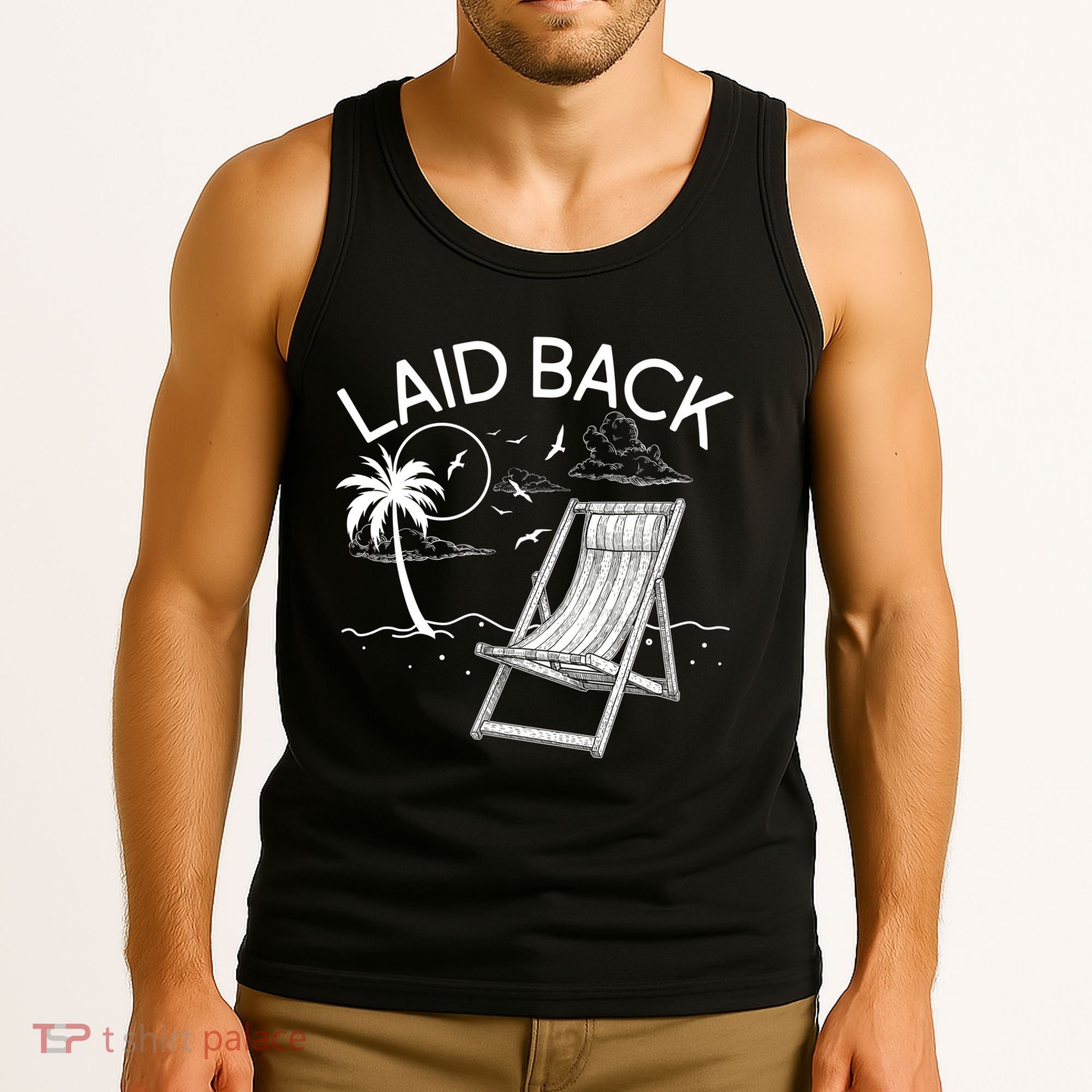Laid Back Beach Vacation Time Tank Top