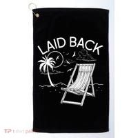 Laid Back Beach Vacation Time Golf Towel thumb 0