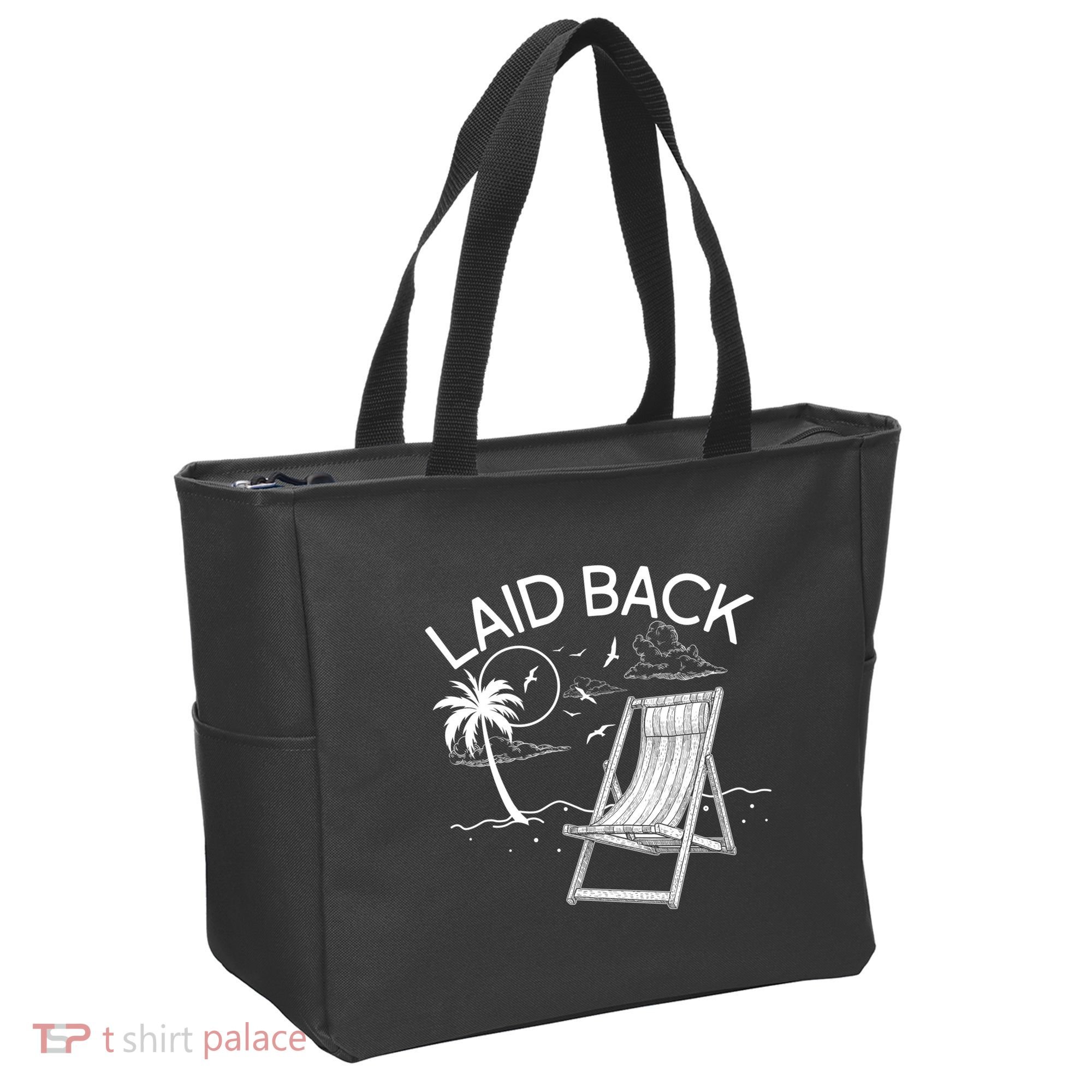 Laid Back Beach Vacation Time Tote Bag