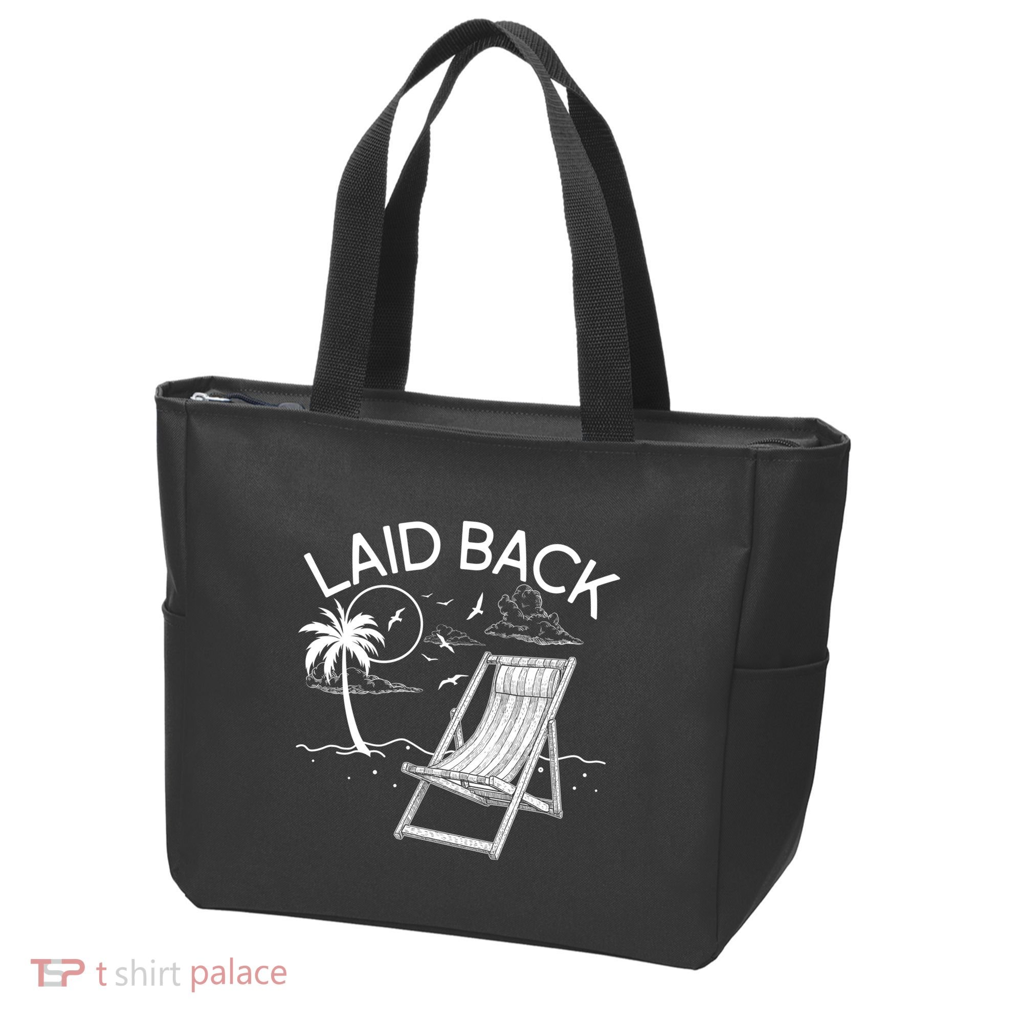 Laid Back Beach Vacation Time Tote Bag