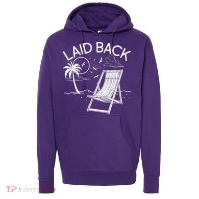 Laid Back Beach Vacation Time Hoodie