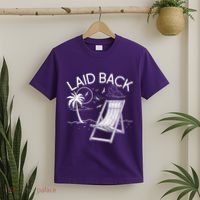 Laid Back Beach Vacation Time T-Shirt thumb 2
