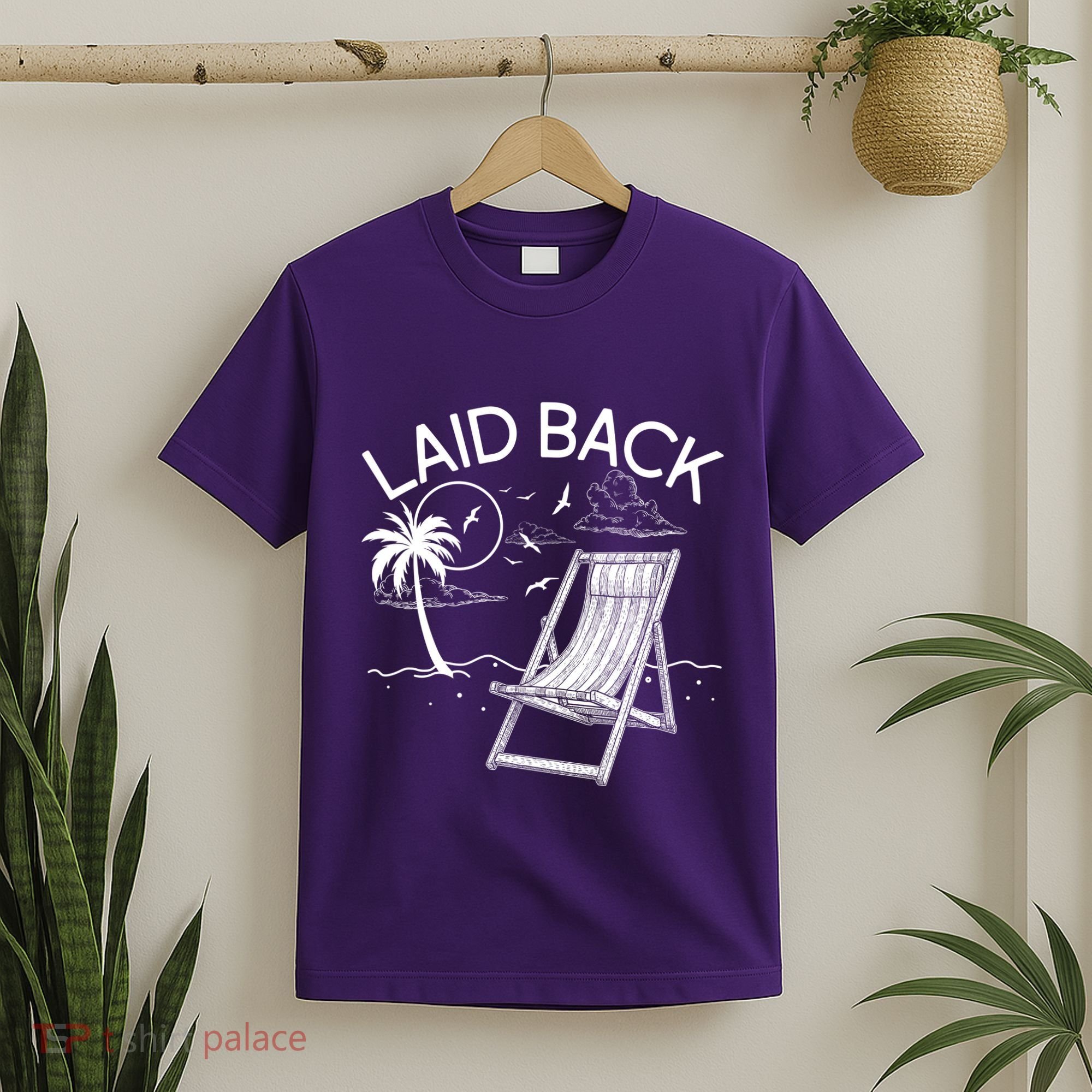 Laid Back Beach Vacation Time T-Shirt