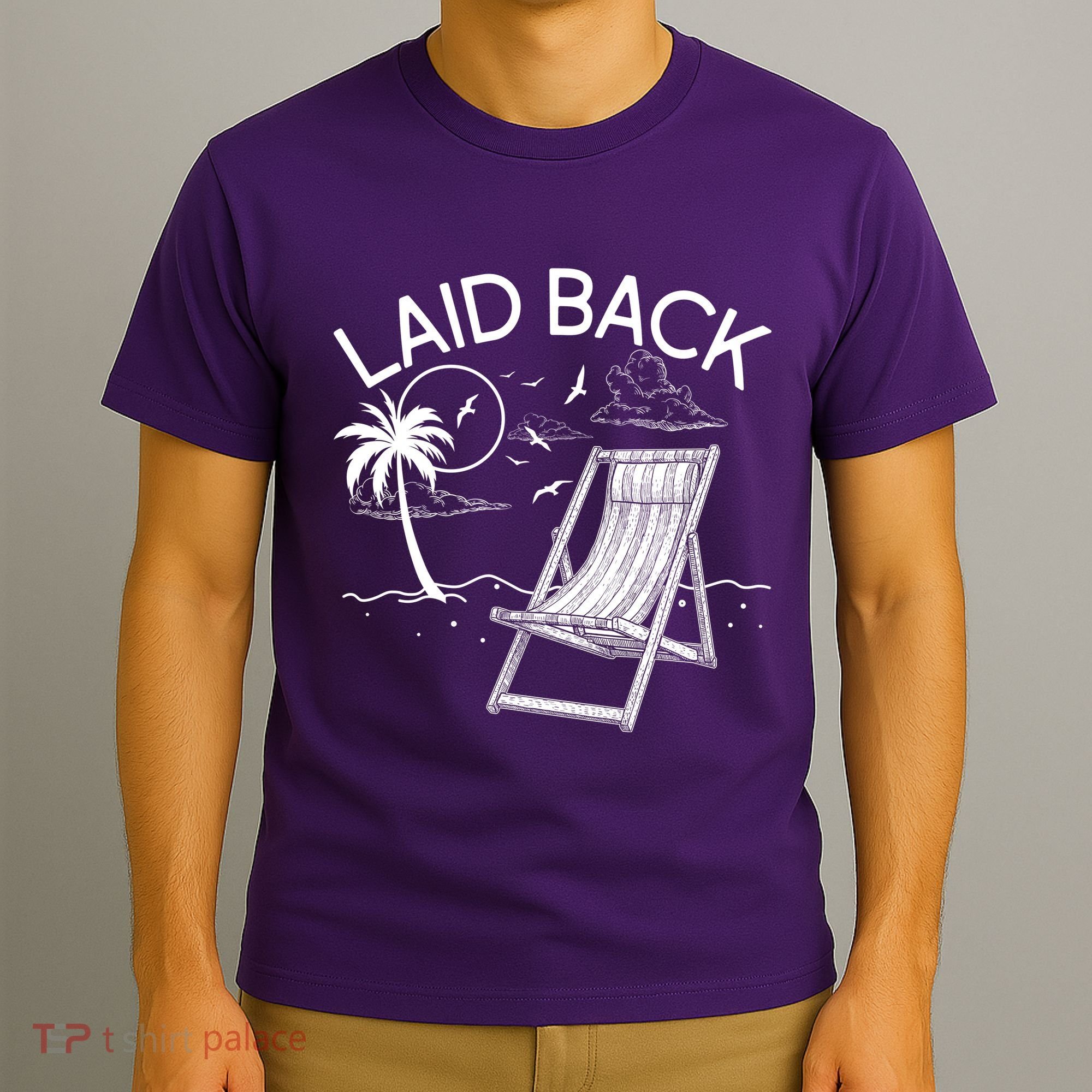 Laid Back Beach Vacation Time T-Shirt
