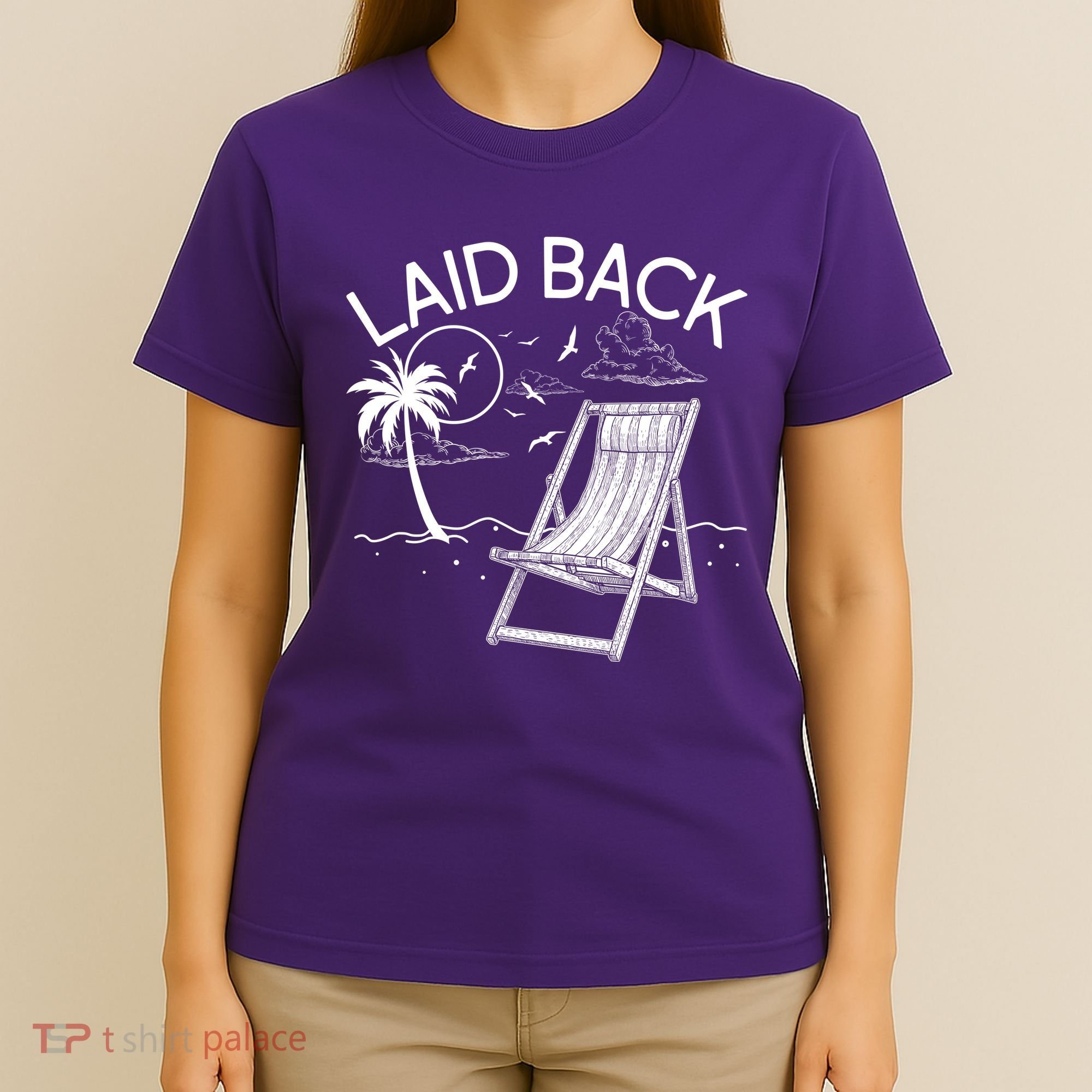 Laid Back Beach Vacation Time T-Shirt
