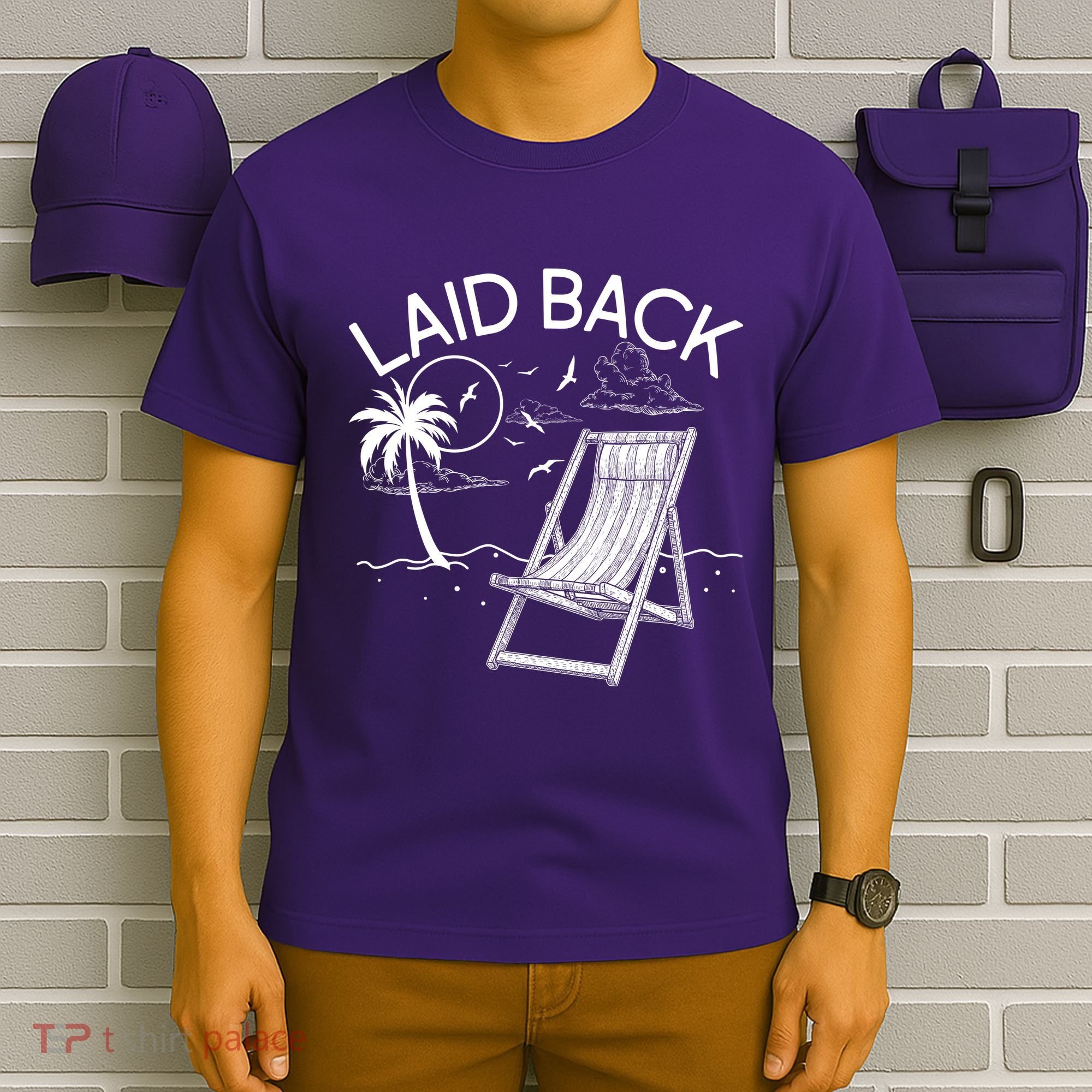 Laid Back Beach Vacation Time T-Shirt