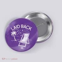 Laid Back Beach Vacation Time Button thumb 0