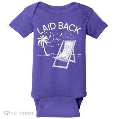 Laid Back Beach Vacation Time Baby Bodysuit
