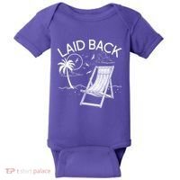 Laid Back Beach Vacation Time Baby Bodysuit thumb 0