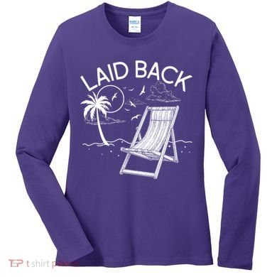 Laid Back Beach Vacation Time Women's Long Sleeve Shirt