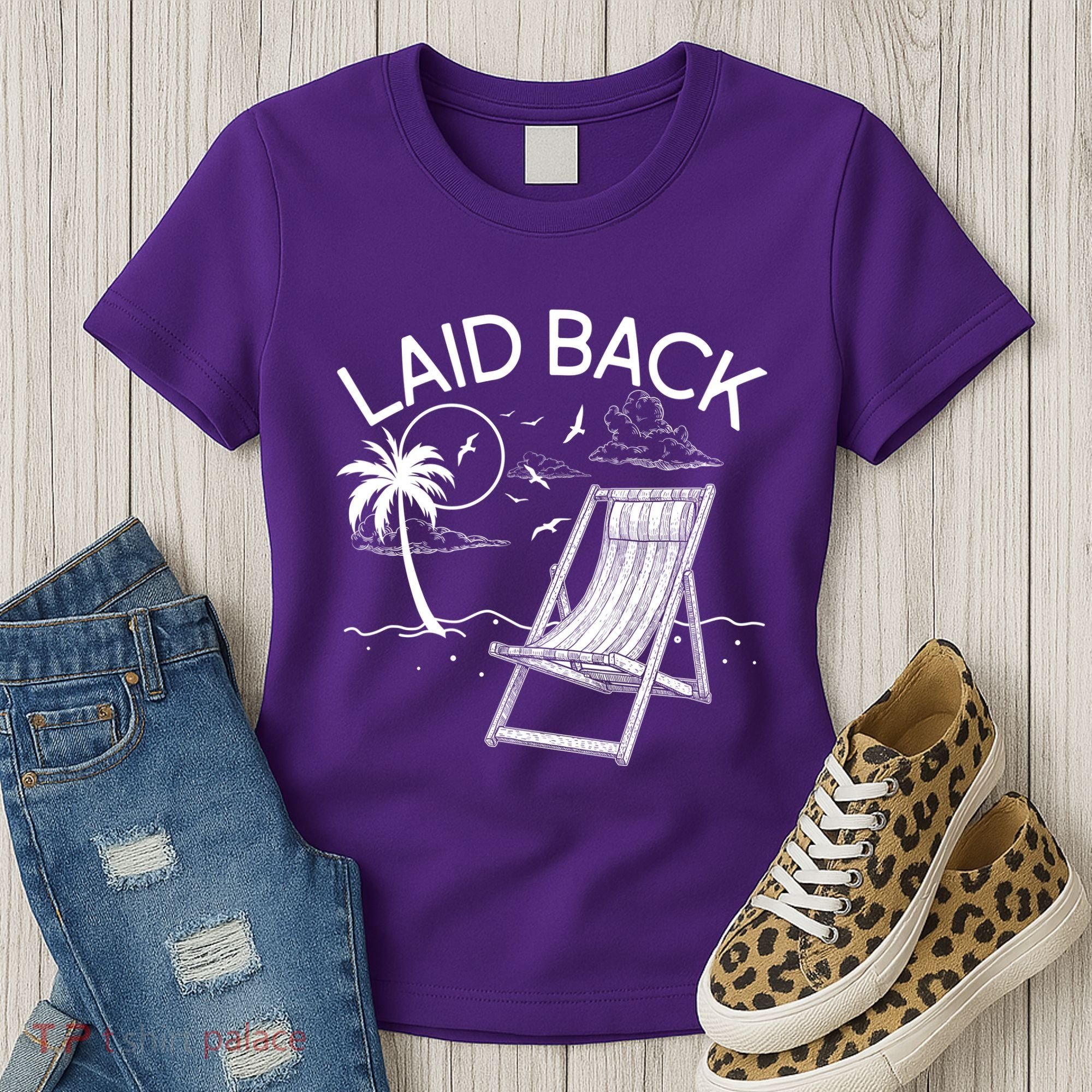 Laid Back Beach Vacation Time Women's T-Shirt