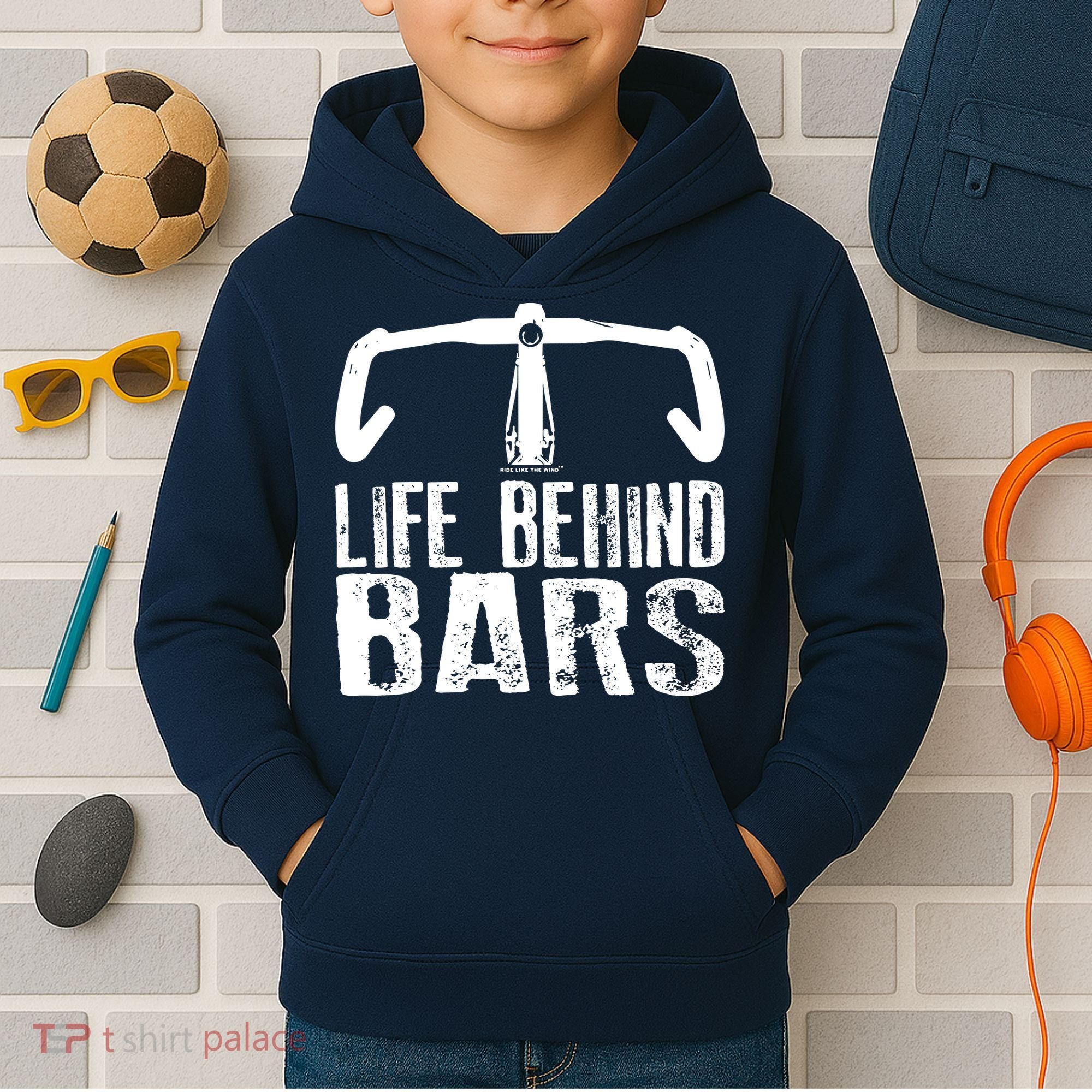 Life Behind Bars Cycling Kids Hoodie