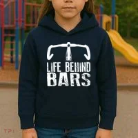 Life Behind Bars Cycling Kids Hoodie thumb 3