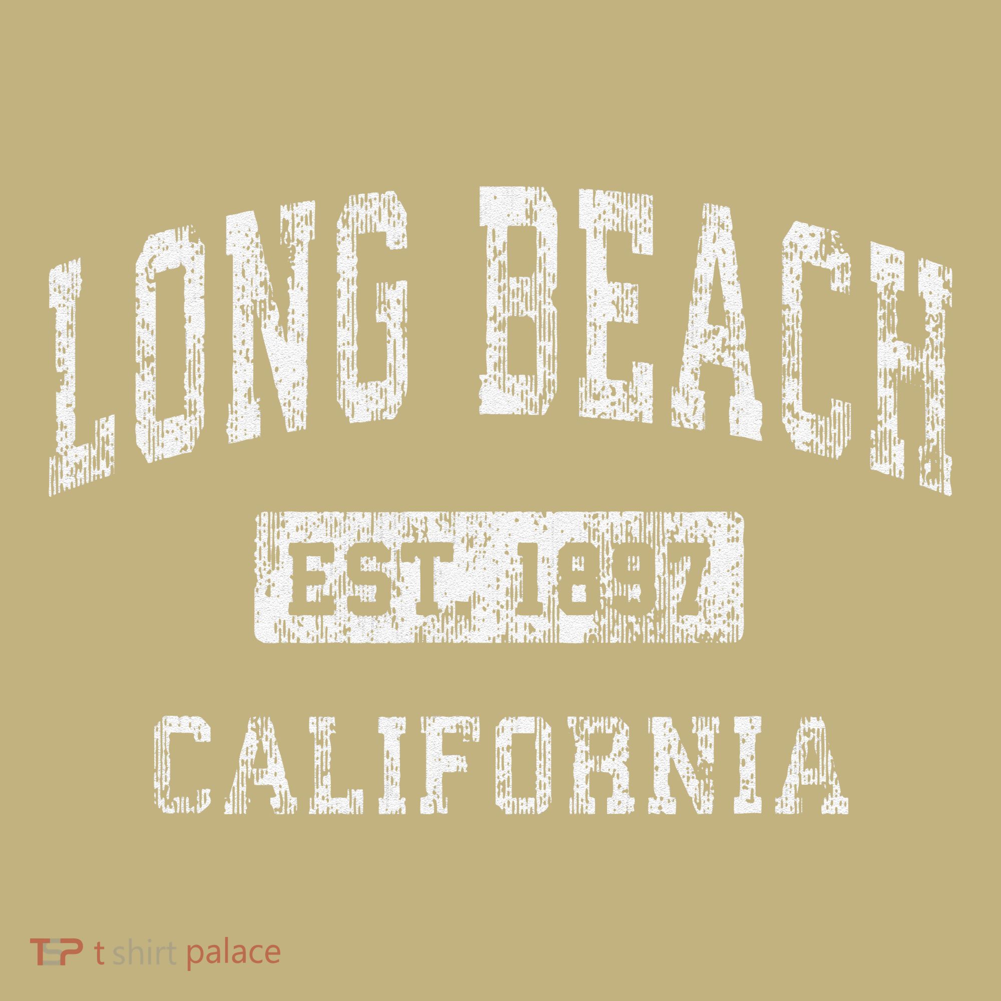 Long Beach California Ca Vintage Established T-Shirt