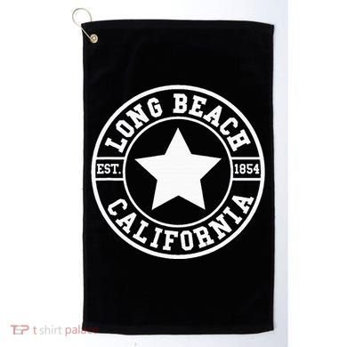 Long Beach California Athletic Throwback Design Classic Golf Towel