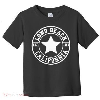 Long Beach California Athletic Throwback Design Classic Toddler T-Shirt