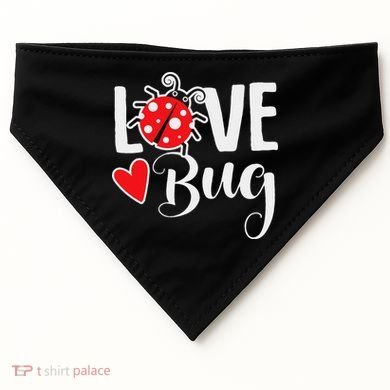 Love Bug Cute Valentine's Day Party Ladybug USA-Made Doggie Bandana