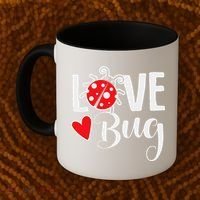 Love Bug Cute Valentine's Day Party Ladybug Coffee Mug thumb 2