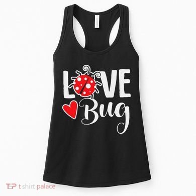 Love Bug Cute Valentine's Day Party Ladybug Women's Tank Top