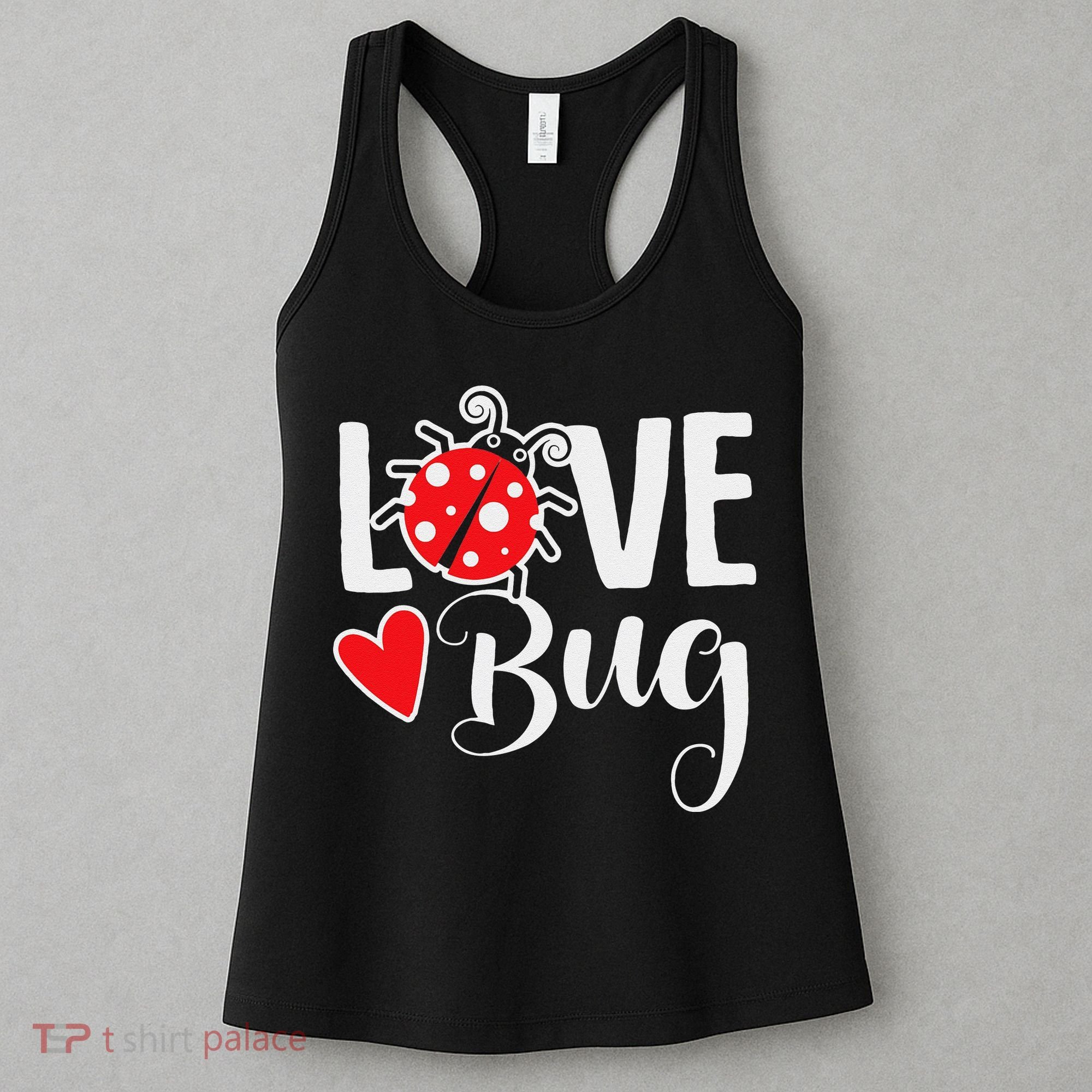 Love Bug Cute Valentine's Day Party Ladybug Women's Tank Top