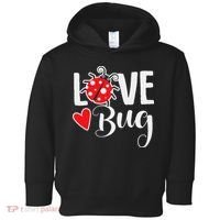 Love Bug Cute Valentine's Day Party Ladybug Toddler Hoodie thumb 0