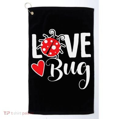 Love Bug Cute Valentine's Day Party Ladybug Golf Towel