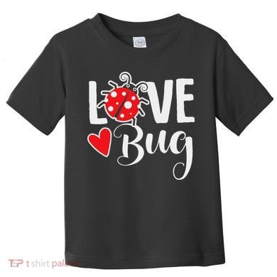 Love Bug Cute Valentine's Day Party Ladybug Toddler T-Shirt