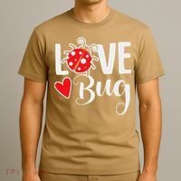 Love Bug Cute Valentine's Day Party Ladybug T-Shirt thumb 3