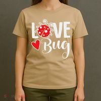 Love Bug Cute Valentine's Day Party Ladybug T-Shirt thumb 4