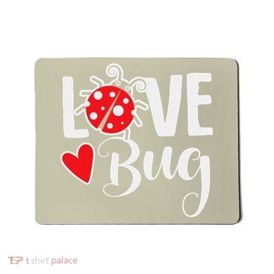 Love Bug Cute Valentine's Day Party Ladybug Mousepad