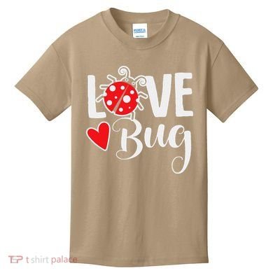 Love Bug Cute Valentine's Day Party Ladybug Kids T-Shirt