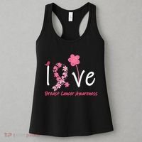 Love Breast Cancer Awareness Flower Ribbon Women's Tank Top thumb 3