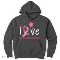 Love Breast Cancer Awareness Flower Ribbon Hoodie thumb 0