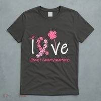 Love Breast Cancer Awareness Flower Ribbon T-Shirt thumb 5
