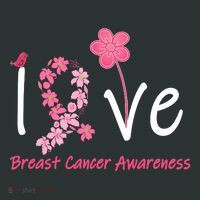 Love Breast Cancer Awareness Flower Ribbon T-Shirt thumb 7