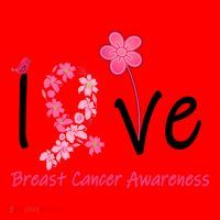 Love Breast Cancer Awareness Flower Ribbon Santa Hat thumb 1
