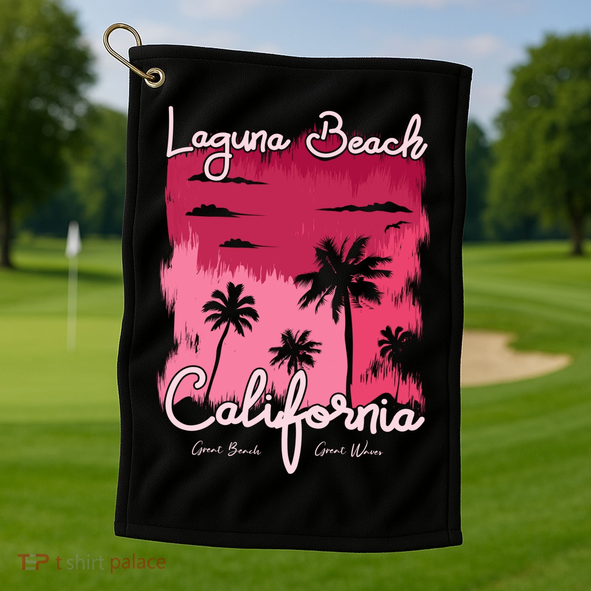 Laguna Beach California Golf Towel