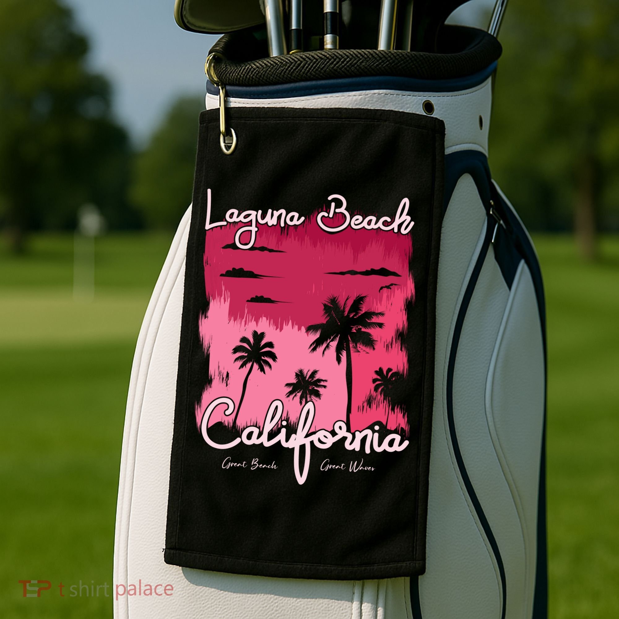 Laguna Beach California Golf Towel