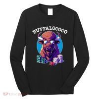Lucky Buffalo Casino Slot Machine Buffalooooo Gambling Long Sleeve Shirt thumb 0